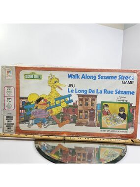 SEALED 1975 Walk Along Sesame Street Board Game Milton Bradley VINTAGE